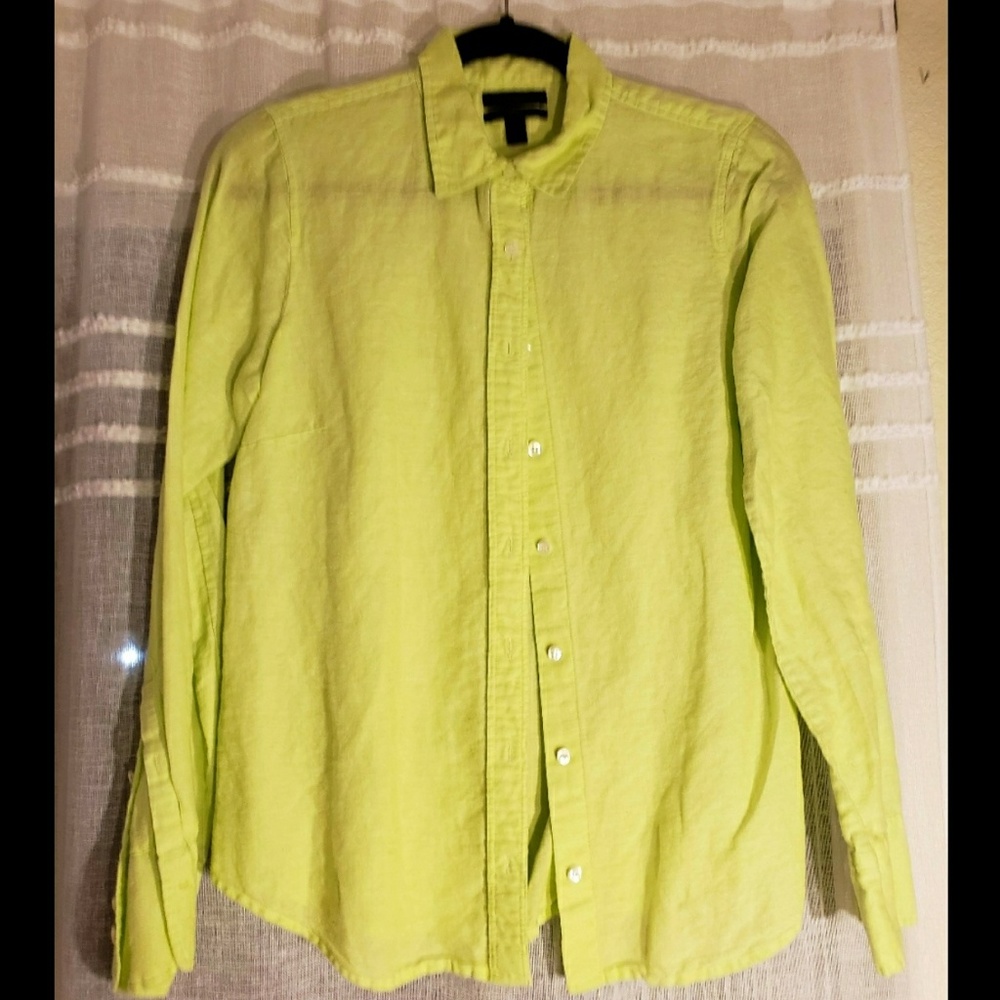 J. Crew Perfect shirt in cotton-linen crosshatch